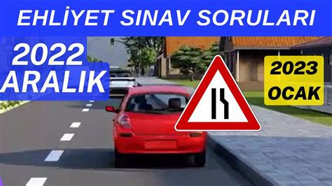 Ehl Yet Sinav Sorulari Aralik Ocak Ehliyet S Nav Na