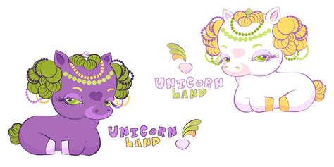 Cute Little Wite And Purple Princess Unicorns 8039200 Vector Art At