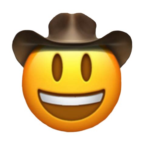 Cowboy Cowboyemoji Emoji Emojis Sticker By Skittleboi