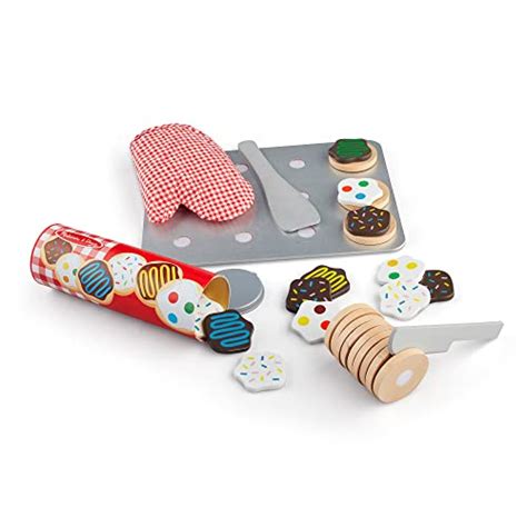 Melissa And Doug Slice And Bake Wooden Cookie Play Food Set Pretend