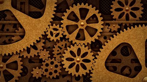 Steampunk Gears Wallpaper