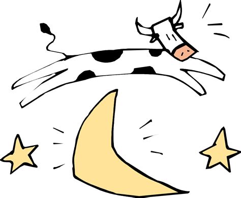 Cow Jumped Over The Moon Clipart Free Download On Clipartmag