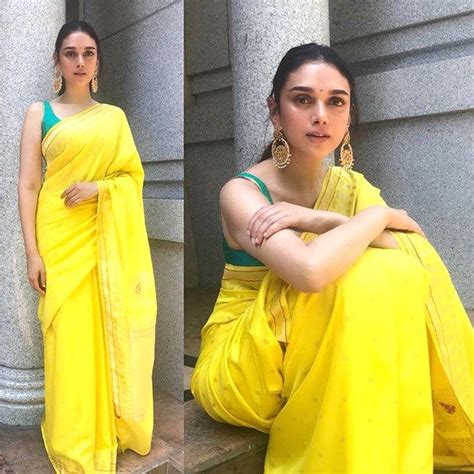 13 Best Contrast Blouse Ideas To Try With Yellow Saree • Keep Me Stylish Saree Look Yellow