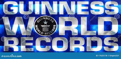 Guinness World Records Logo Editorial Stock Photo Image Of Guinness