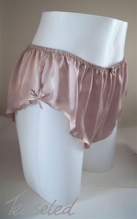 Mini French Knickers Panties In Silky Satin Sexy Lingerie Etsy Uk