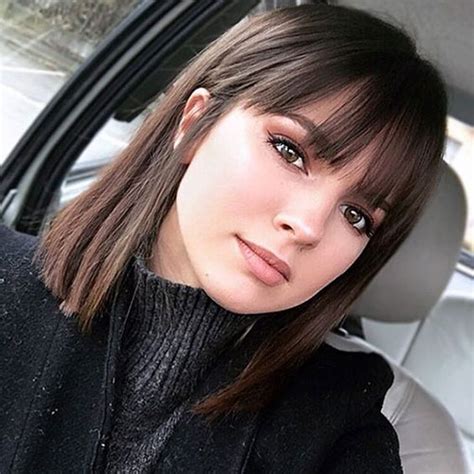 Bangs can be worn heavy. Latest 20 Hairstyles with Bangs 2019 | Hairstyles and ...