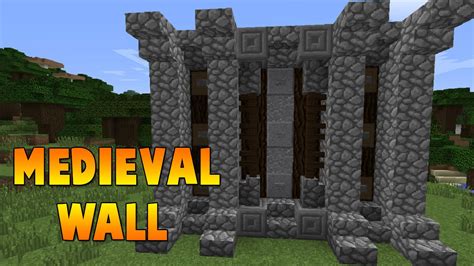 Medieval, market, market stall, marketplace, marketplace stand. Minecraft : Medieval Wall Design Tutorial 3 - YouTube