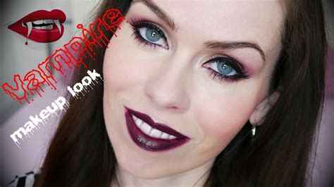 Vínovofialový Vampy Look Vampire Makeup Look Youtube