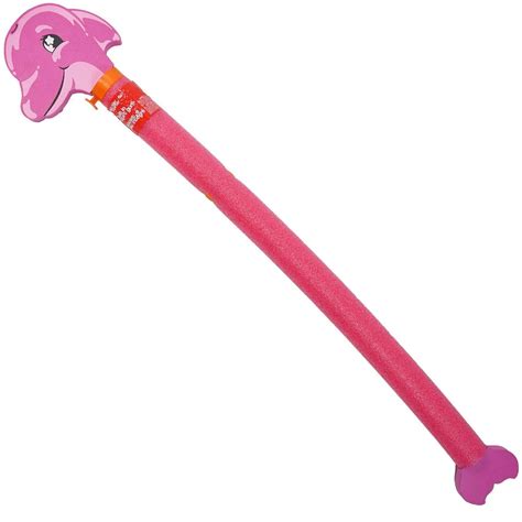 5925 Pink Dolphin Aqua Rider Floating Swimming Pool Squirter Noodle Toy