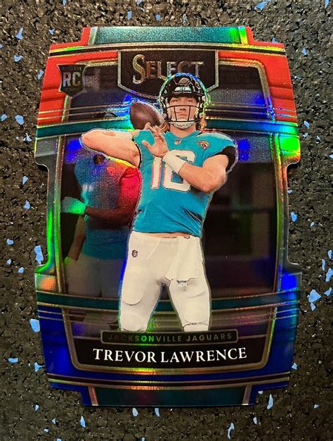 2021 Select Trevor Lawrence Concourse Red Blue Prizm Die Cut Rookie Rc 43 Jags Ebay