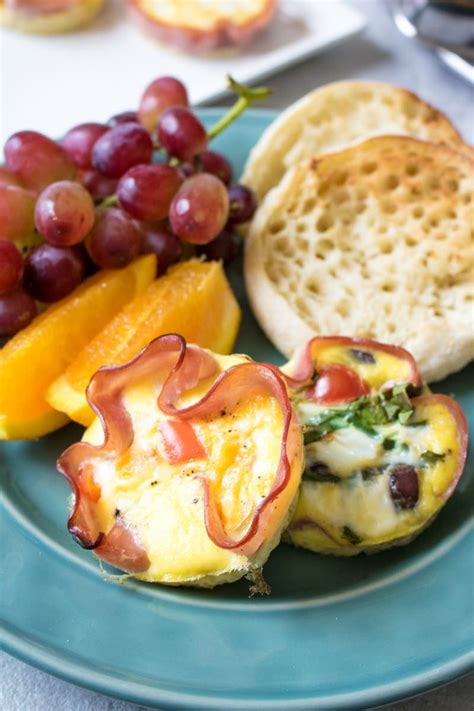 Easy Baked Ham And Egg Breakfast Cups 3 Ways Make Ahead Customizable