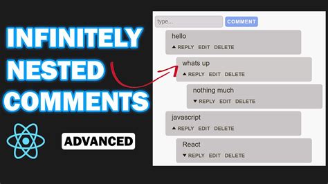 How To Build An Infinite Nested Comments System In React JS System Design Code YouTube