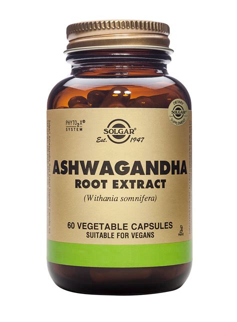 Buy Solgar Ashwagandha Root Extract 60 Capsules
