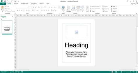 Microsoft Publisher 2013 With Media Retail Box