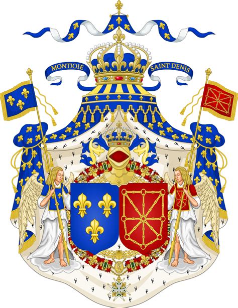 Grand Coat Of Arms Of France And Navarre Luis Ix Hugues Capet Ludwig