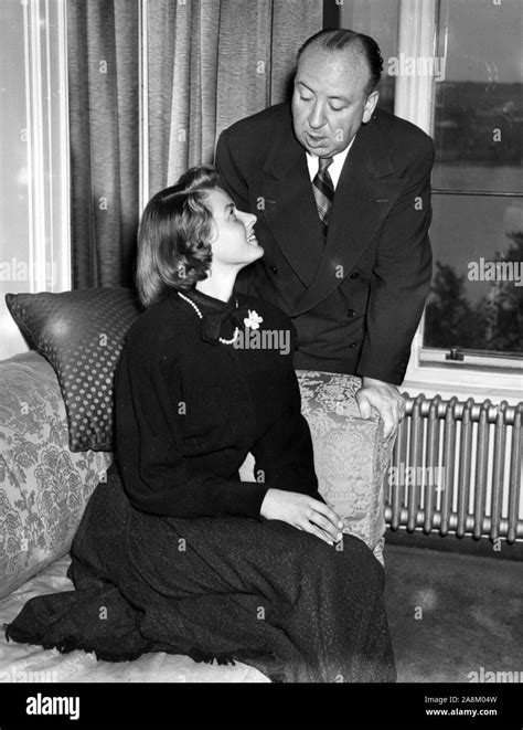 Ingrid Bergman And Alfred Hitchcock In Under Capricorn 1949 Directed By Alfred Hitchcock