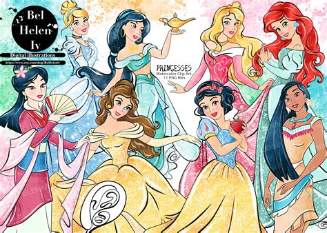Princess Watercolor Clip Art Princess Png Download Princess Download