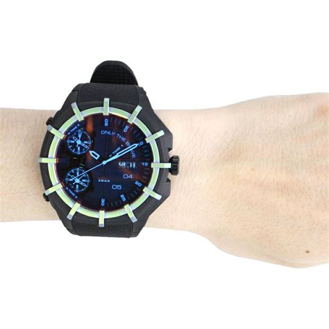 Diesel ディーゼル Framed 腕時計 時計 メンズ クオーツ アナログ 樹脂 ナイロン シリコン ラバー ブラック 偏光ガラス