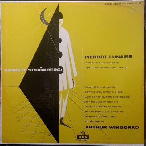 Arnold Schoenberg Pierrot Lunaire Op 21 Releases Discogs
