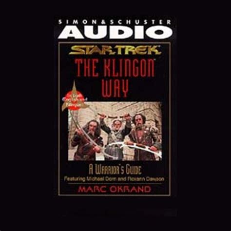 Star Trek The Klingon Way A Warriors Guide Audiobook By Marc
