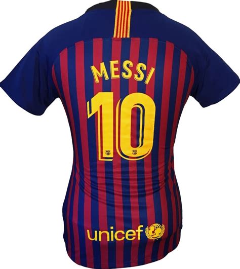 Camiseta Barcelona Fc 20182019 Messi 10 Para Mujer Oficial 120