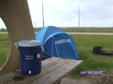 Camping Beach Side Picture Of Galveston Island State Park Galveston
