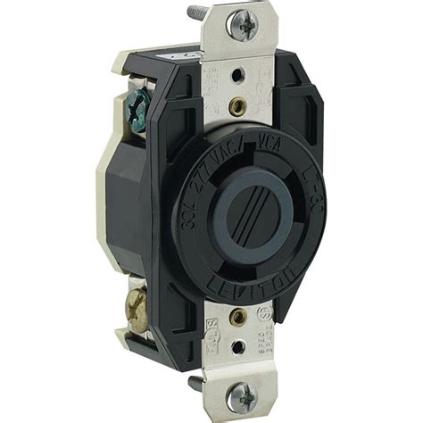 Leviton Flush Mounting Locking Receptacle 30 Amp 277 Volt Industrial