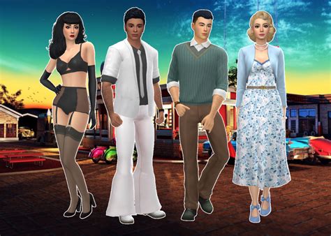 The Sims Cas 1970 Sims Sims 4 Decades Challenge Sims 4 Cloud Hot Girl