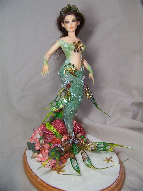 Asherah Ooak Mermaid Mermaid Sculpture Polymer Clay Mermaid