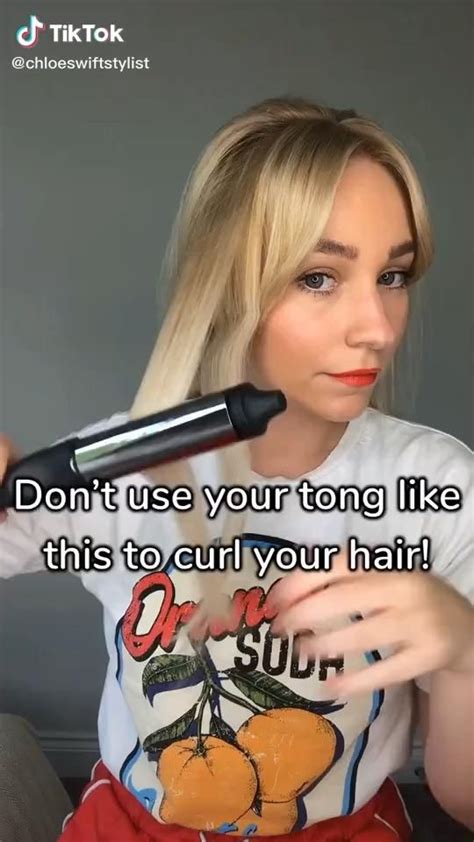 Hairstyling How To Curl Your Hair Using Hair Iron Beauty Tiktok Video Stylische Haare Haare