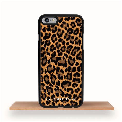 Iphone Case Leopard Print Personalised 12 13 14 15 Se By Crank
