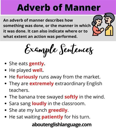 What Is An Adverb Of Manner Definition And Useful 10 Examples Learn