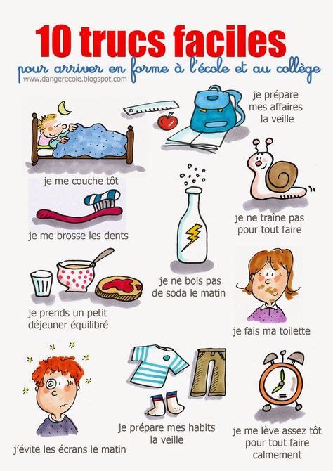 35 Daily Routine La Routine French Thematic Unit Ideas Teaching