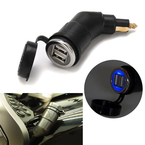 V A Dual Usb Power Adapter Plug For Bmw Motorcycle Charger Socket For Iphone Fast Charging