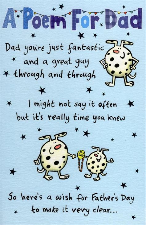 A Poem For Dad Happy Fathers Day Card Cards Love Kates