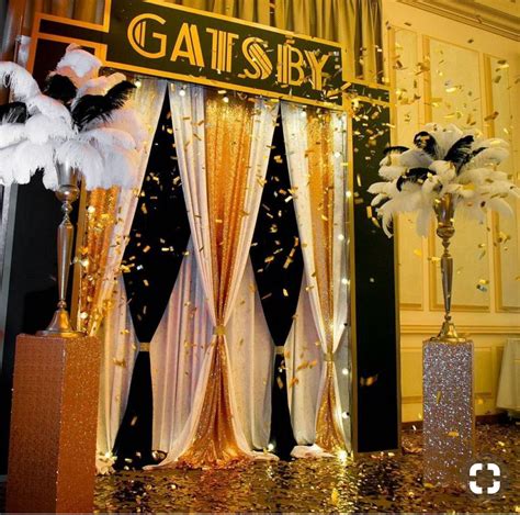 The Great Gatsby Themed Party Decorations 25 Black And Gold Great