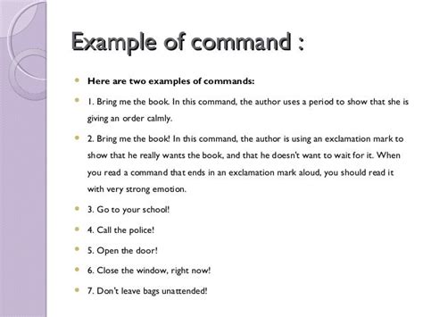 39 Pdf 5 Example Of Command And Request Free Printable Download Docx