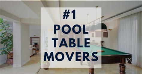 If the home billiard room is really tight, you can position the table so that the pole is located near the middle of one of the side rail. Pool Table Movers | How to Find a Cheap Professional ...