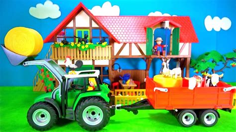 Playmobil Farm Animals Playset Build And Play Learn Colors Fun Toys For