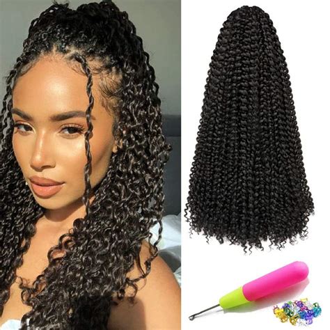 Passion Twist Hair 18 Inch 7 Packs Water Wave Crochet Hair For Black Women Passion Twist Hair