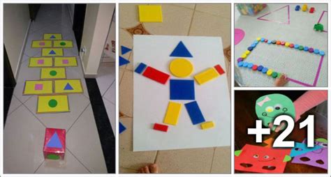 25 Geometric Shapes Crafts Ideas Preschool Aluno On