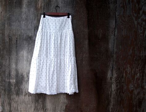 Vintage Prairie Skirt 70s Tiered Skirt Gunne Sax By Gloriousmorn