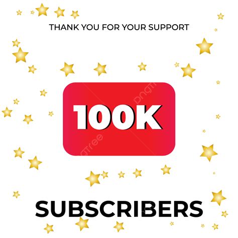 100k Subscribers Celebration Background Design Black With Gold Star