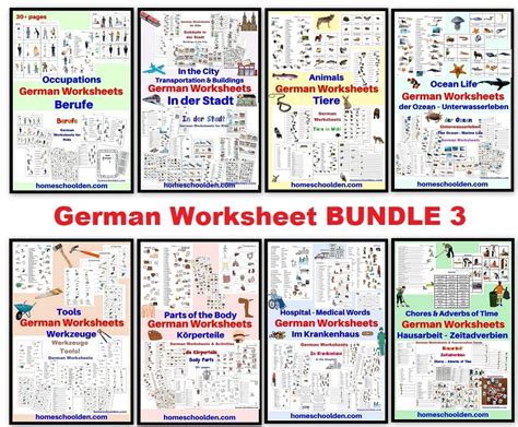 Free German Worksheets For Kids Homeschool Den