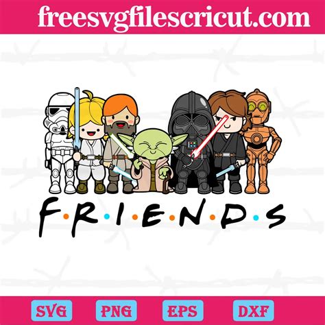 Star Wars Friends Svg - free svg files for cricut