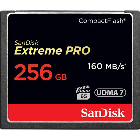 Sandisk 256gb Extreme Pro Compactflash Memory Sdcfxps 256g A46