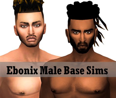 Sims 4 Cc💕 — Ebonixsimblr Ebonix Male Base Sims Chocolate