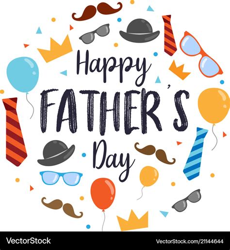 Happy Fathers Day Design Royalty Free Vector Image