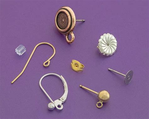 EARRING FINDINGS AND COMPONENTS | Earring findings, Jewelry making, Jewelry