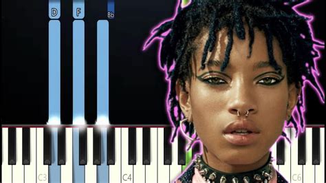 Willow Smith Wait A Minute Piano Tutorial Youtube